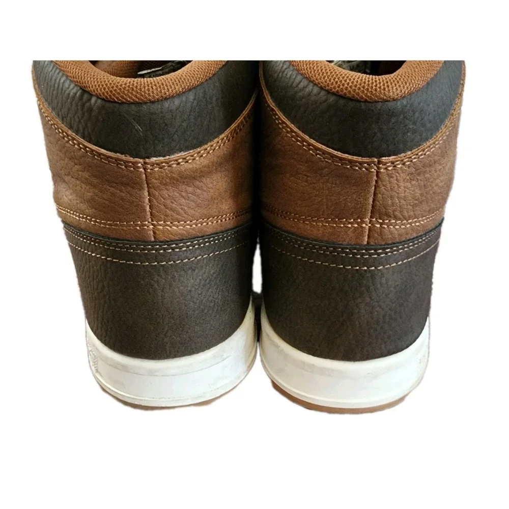 Levi's Men's Brown High Top Sneakers Boots Sz 12 Casual Skate Retro Lace-Up Logo